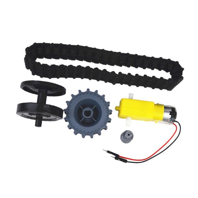DIY Tank Parts TT Motor Wheels Tank Track Crawler Conveyor 18.5cm