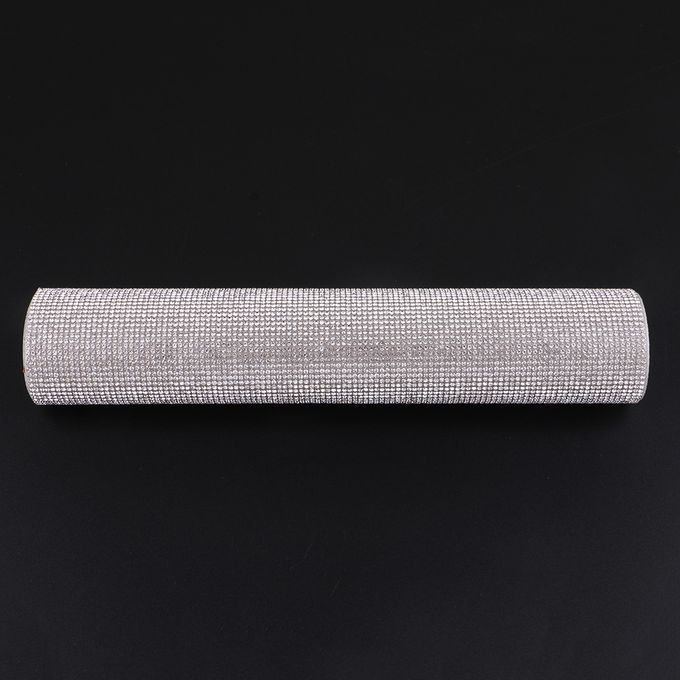 40x24cm Self Adhesive Rhinestone Sticker Sheet Car Laptop White