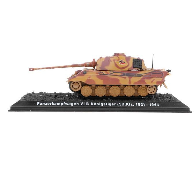 Model 1:72 PzKpfw VI B Kingtiger-1944 Diecast Tank Toy Showcase