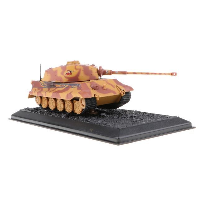 Model 1:72 PzKpfw VI B Kingtiger-1944 Diecast Tank Toy Showcase