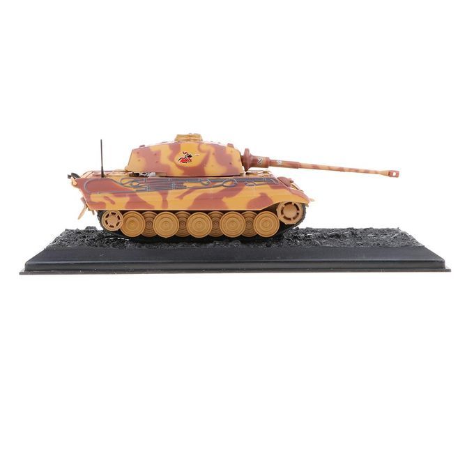 Model 1:72 PzKpfw VI B Kingtiger-1944 Diecast Tank Toy Showcase