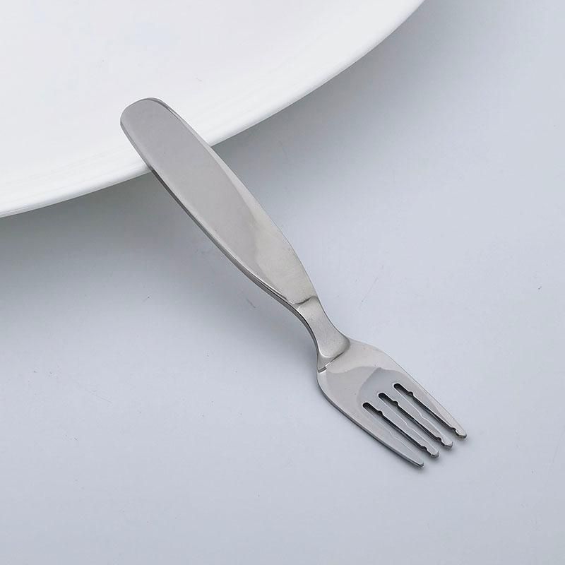 Children's tableware 304 stainless steel glossy table spoon dinner fork 2 pieces set