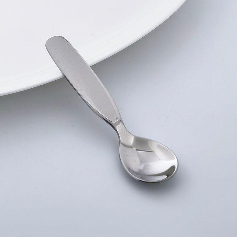 Children's tableware 304 stainless steel glossy table spoon dinner fork 2 pieces set