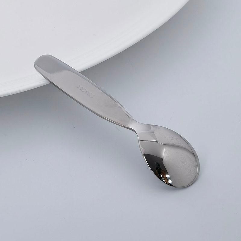 Children's tableware 304 stainless steel glossy table spoon dinner fork 2 pieces set