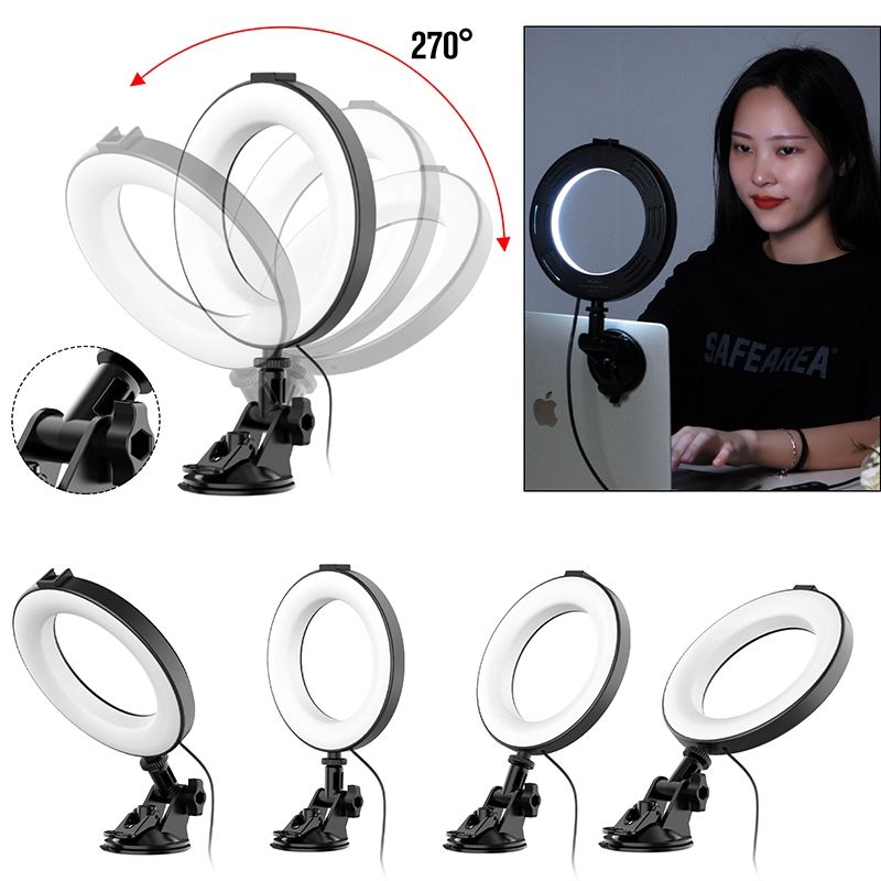6 Inch Video Conferencing Ring Fill Light Sucker Fil