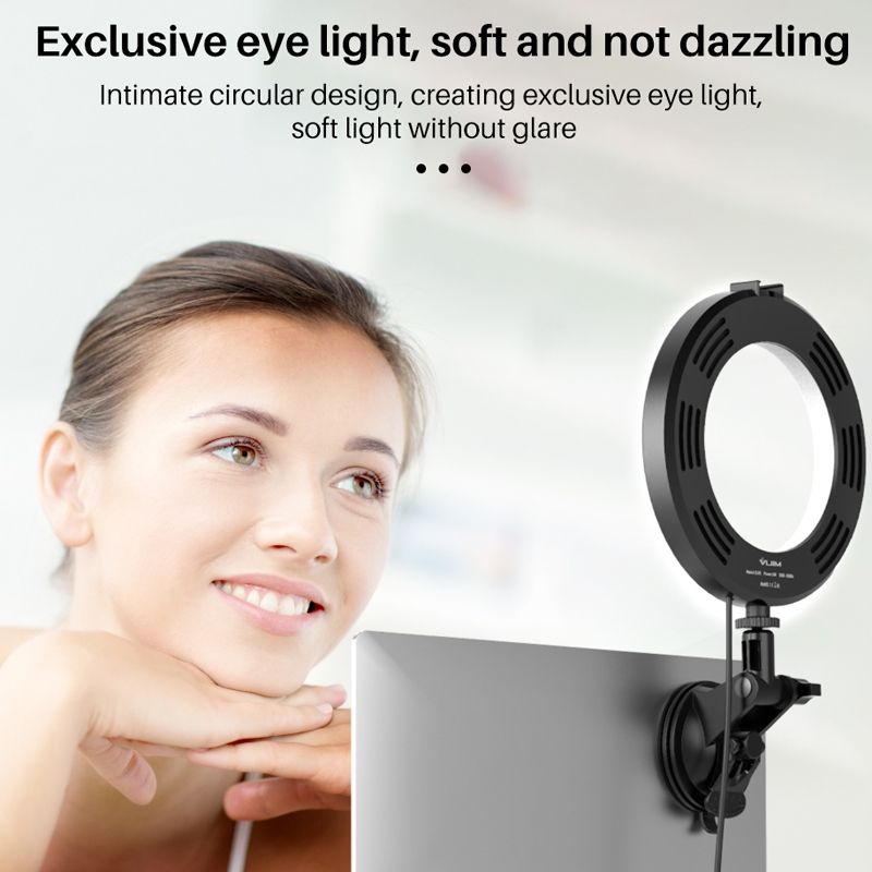 6 Inch Video Conferencing Ring Fill Light Sucker Fil