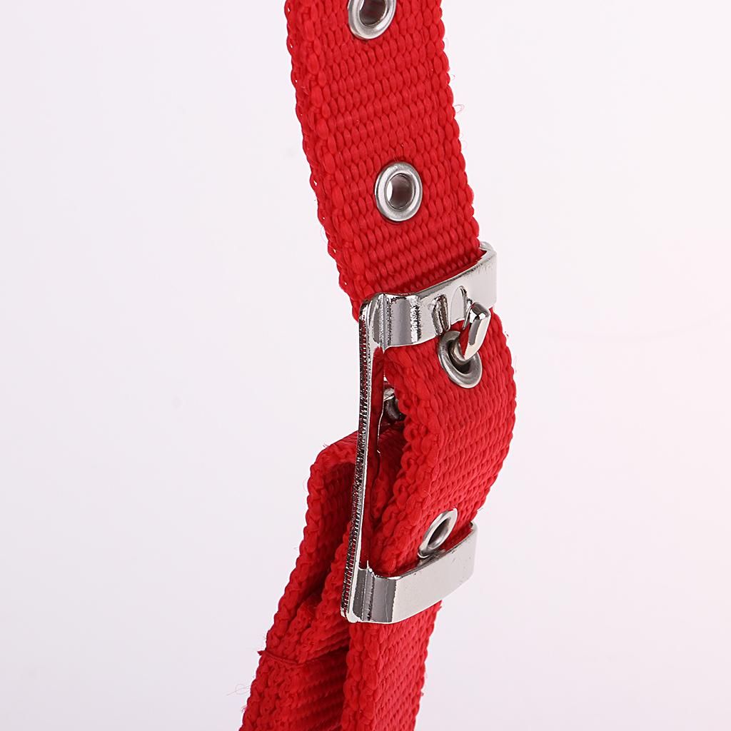 High Quality Adjustable Buckle Nylon Western Horse Red M