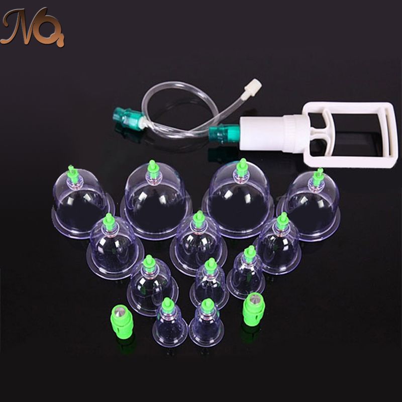 Medical Relaxation Massage Kit Massage Set Body Portable Cupping Vacuum Cupping Body Therapy Chinese Set 12Pcs Set