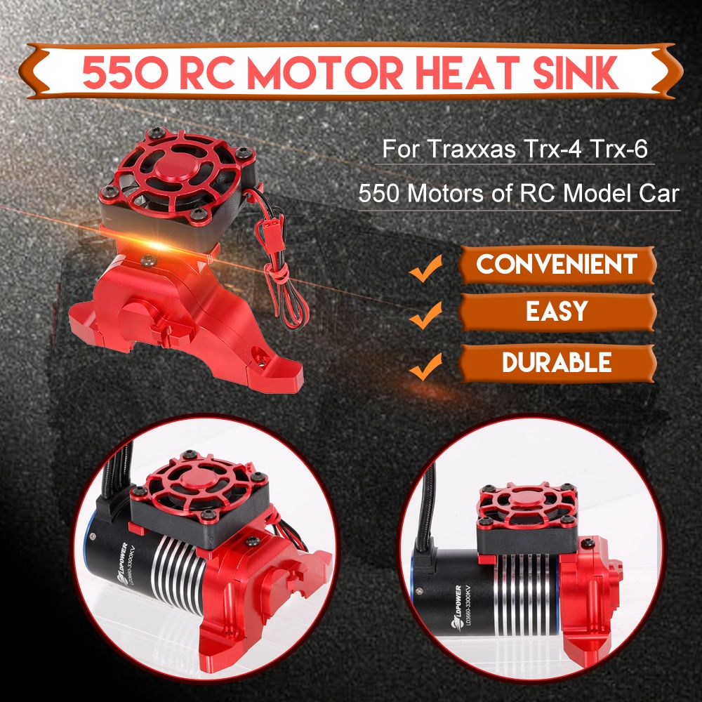 550 Motor Heat Sink Aluminum Motor Mounted Radiator For