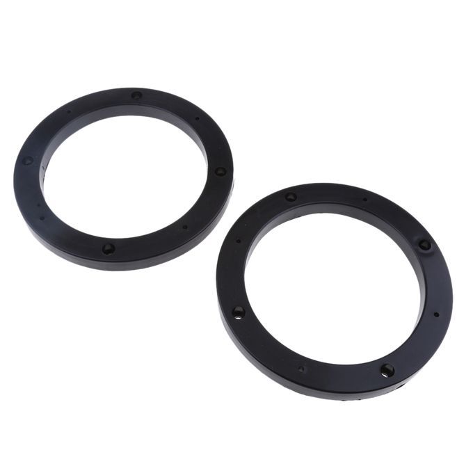 2pcs Black 5inch Car Stereo Audio Speaker Mounting Spacer Rings