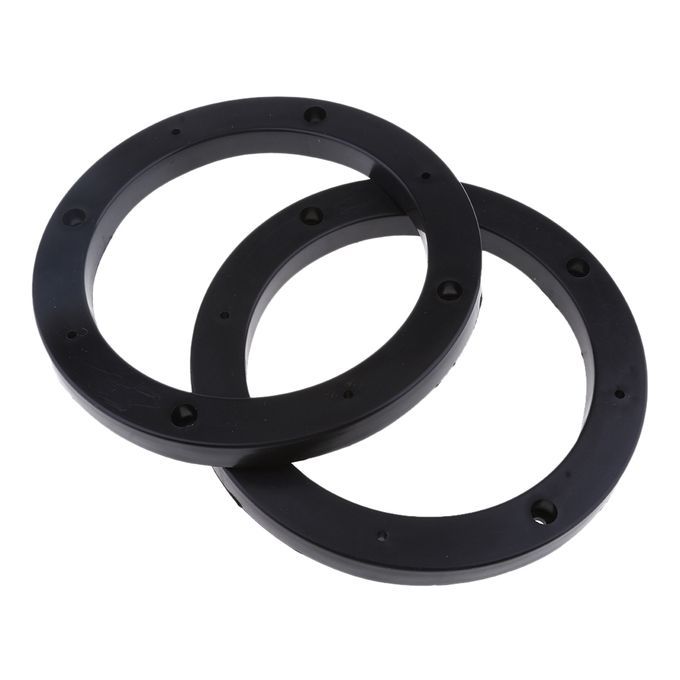 2pcs Black 5inch Car Stereo Audio Speaker Mounting Spacer Rings
