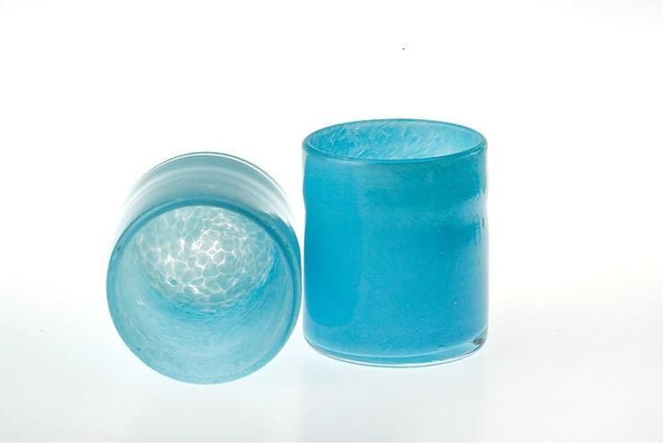 1pcs Sea Of Clouds Colored Glaze Crystal Wine Glass Sky Blue Artwork Stylish Whiskey Cup Whisky Vodka Shot Glasses Wood Gift Box