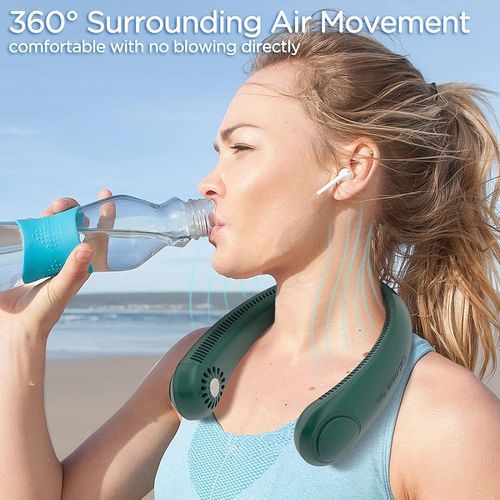 Portable Neck Fan Bladeless Hands Free Fan Wearable Fan