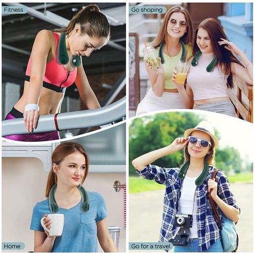 Portable Neck Fan Bladeless Hands Free Fan Wearable Fan