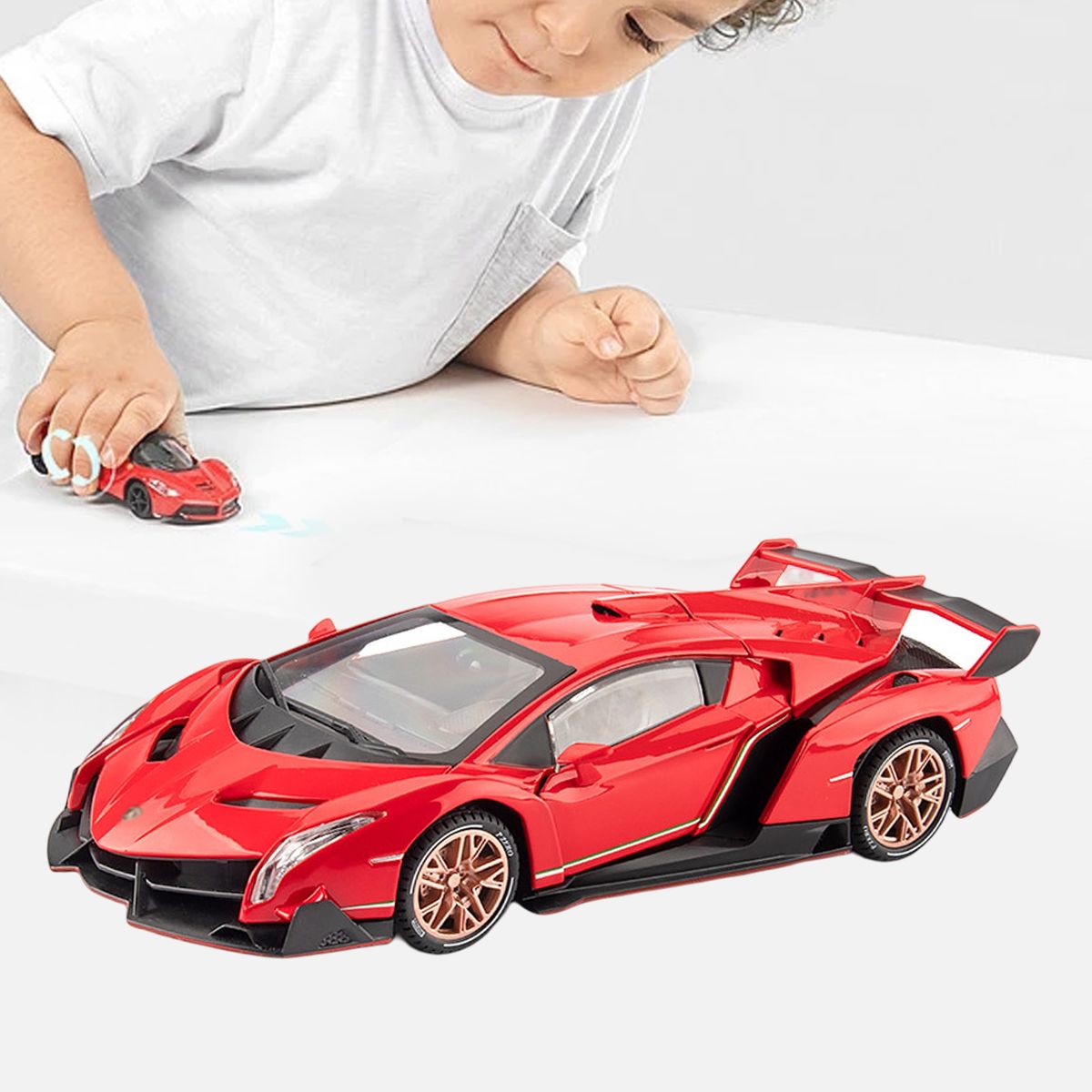 Pull Back Car Sports Car Diecast Alloy Car Model Red