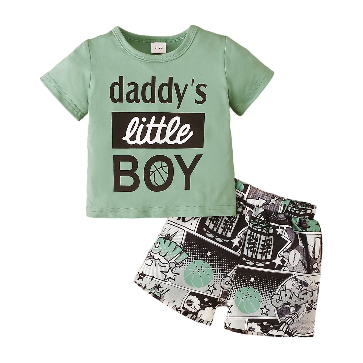 Baby Boy Fashion Sport Style Cartoon Printing Clothes Set