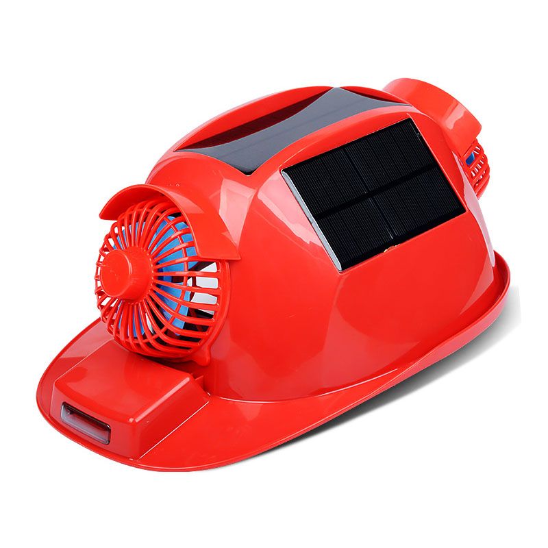Solar Power Fan Safety Outdoor Protective Construction