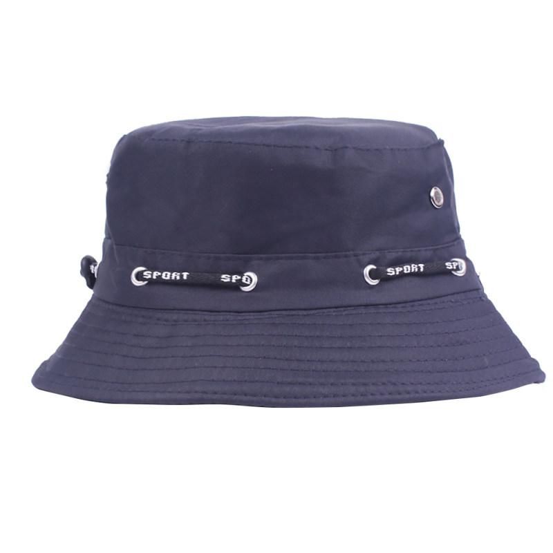 Solid Color Bucket Hat Unisex Outdoor Travel Fishing-Coffee