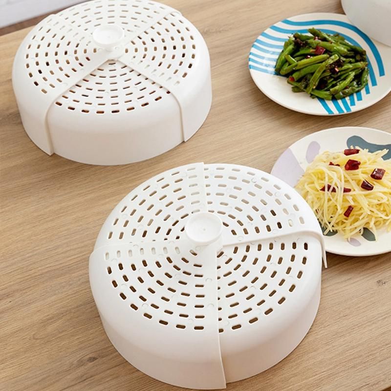 2PCS Household Foldable Dish Cover Kitchen Anti-Fly and