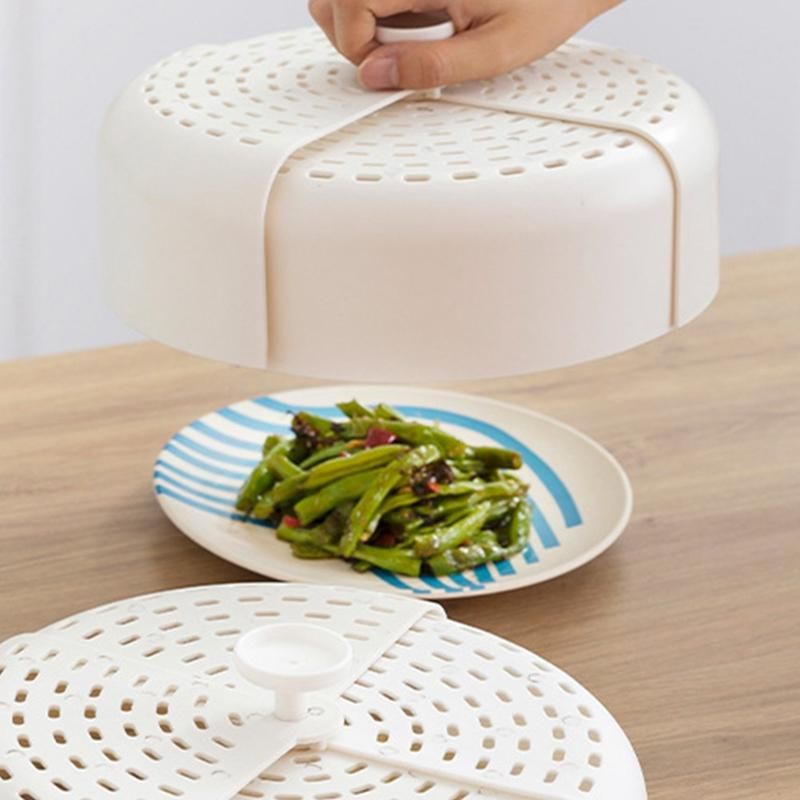 2PCS Household Foldable Dish Cover Kitchen Anti-Fly and