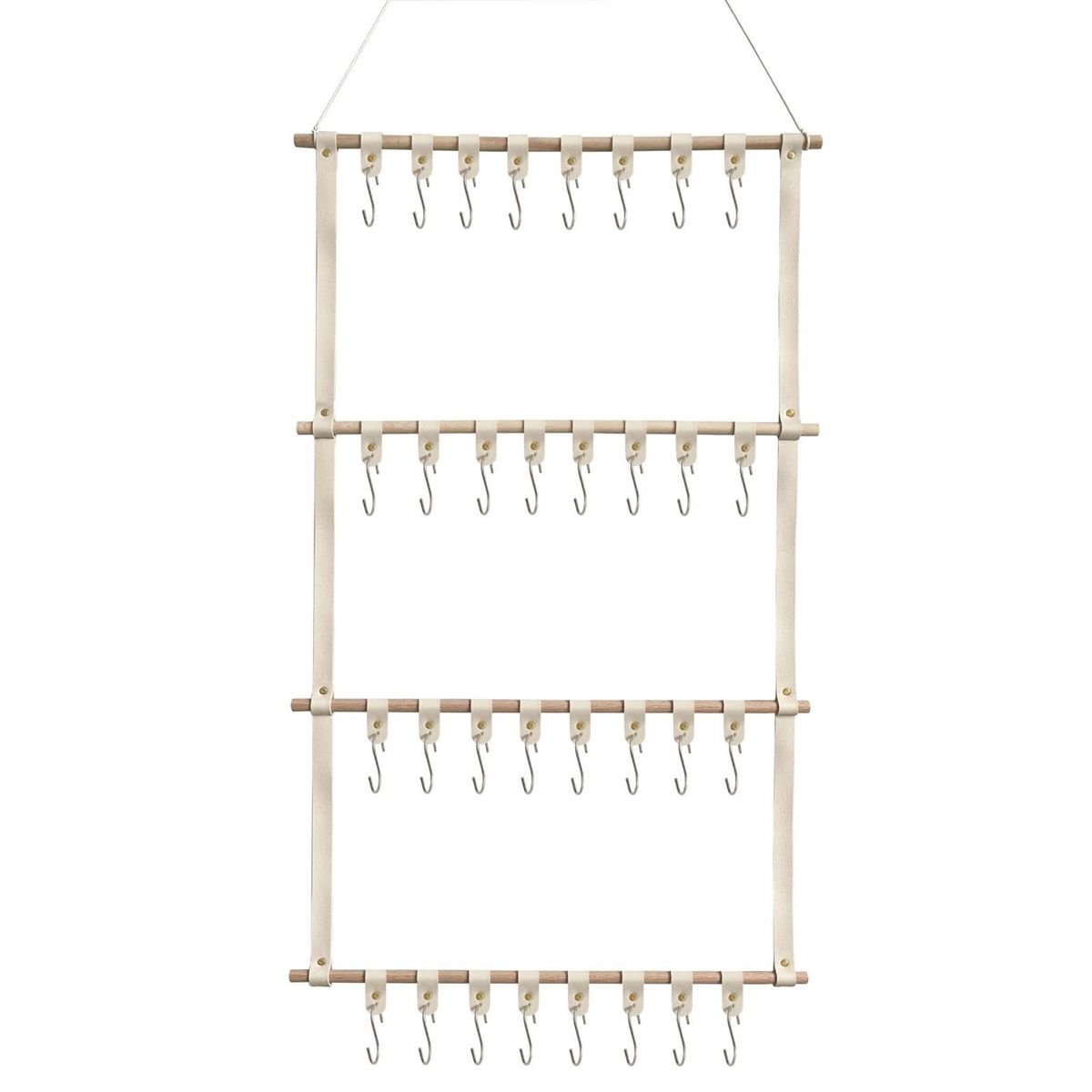 Headband Holder Hair Accessories Organizer Wall-mounted Headband Beige