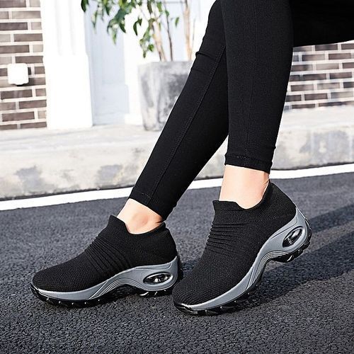 Trending Female Stockings Sneakers - Black