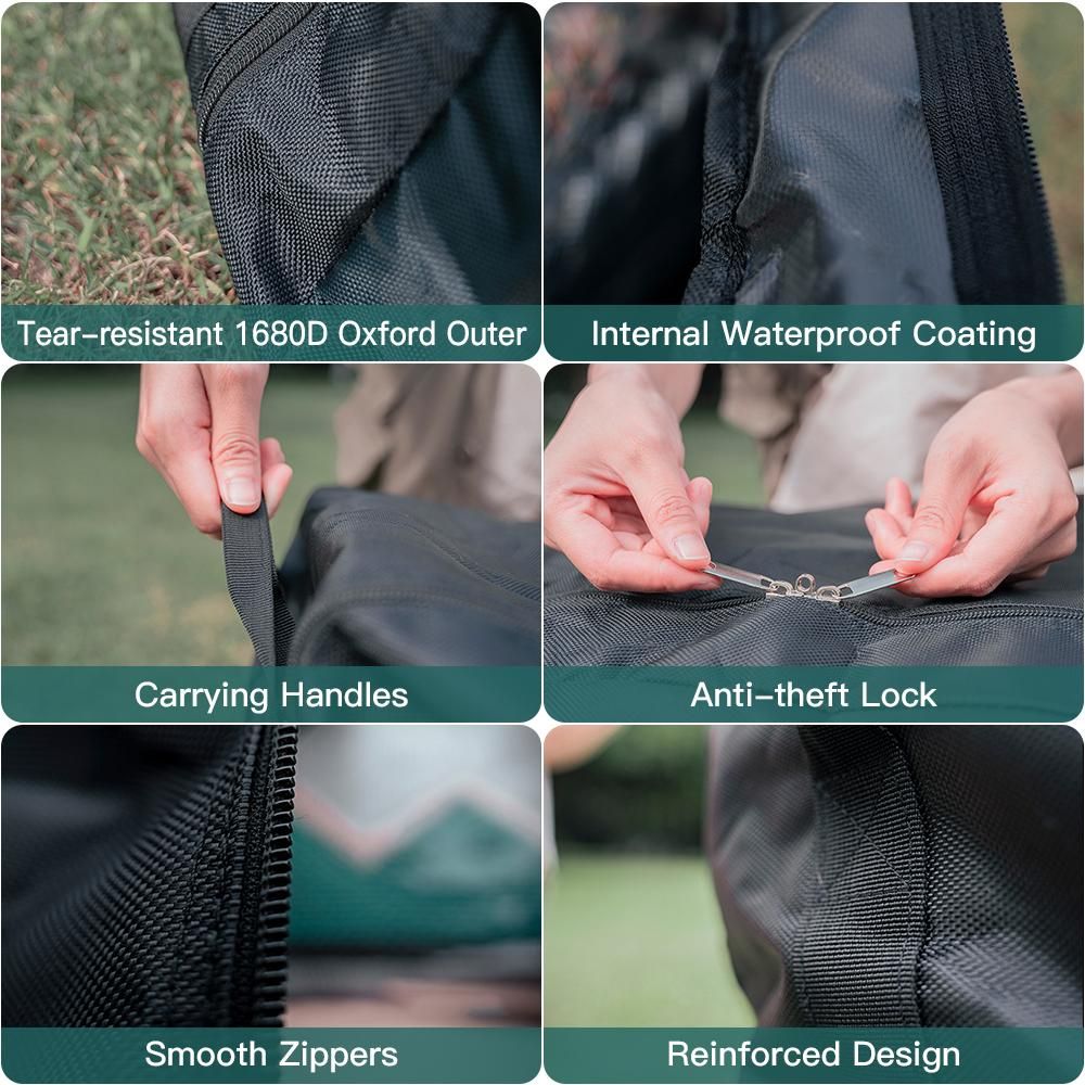 100L/150L Waterproof Carry Bag Camping Tool Storage Bag for Folding Chair Table Desk Outdoor Hiking Camping Picnic