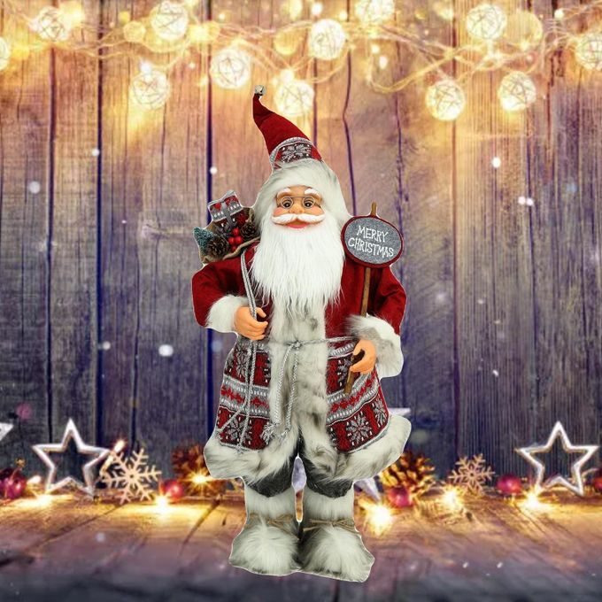 Santa Claus Figures Xmas Ornament Santa Statues And Figurines Style 1