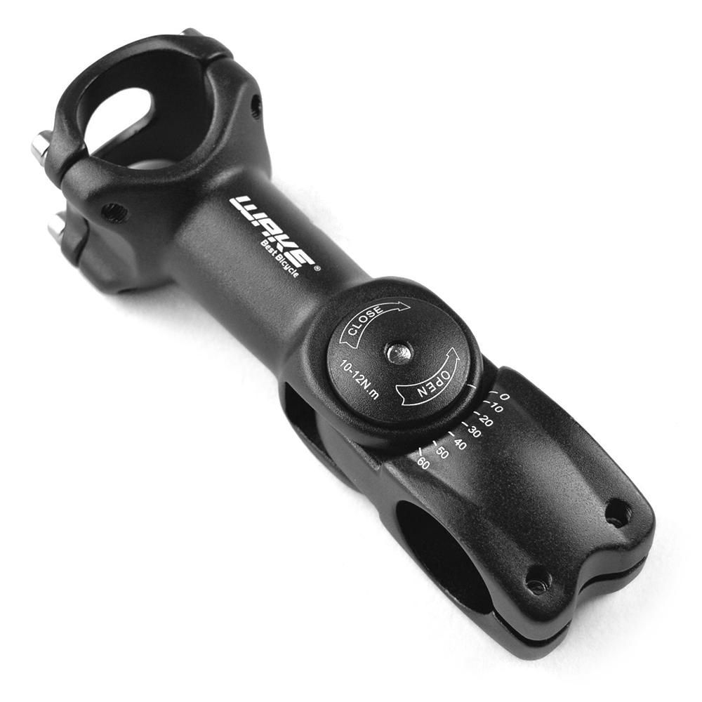 25.4mm / 31.8mm 60 Degree Adjustable Bike Stems Aluminum Alloy Stems MTB Mountain Bike Road Bicycle Handlebar Stem Riser