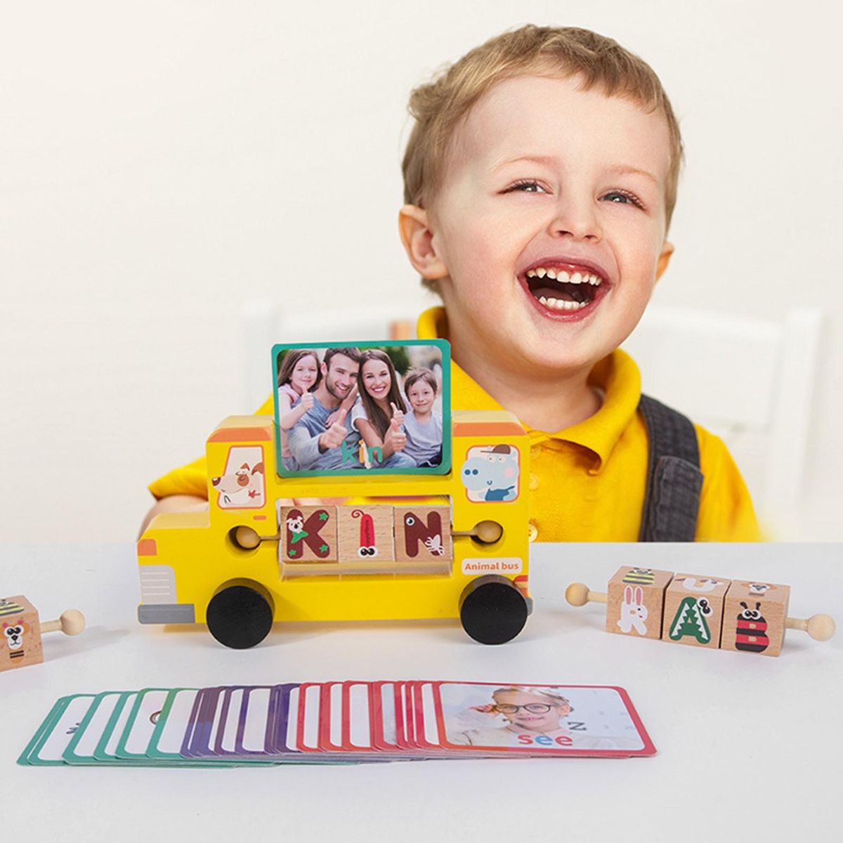 1 Set Letter Spelling Game Parent-child Interactive Flip Letter Spelling Words Game