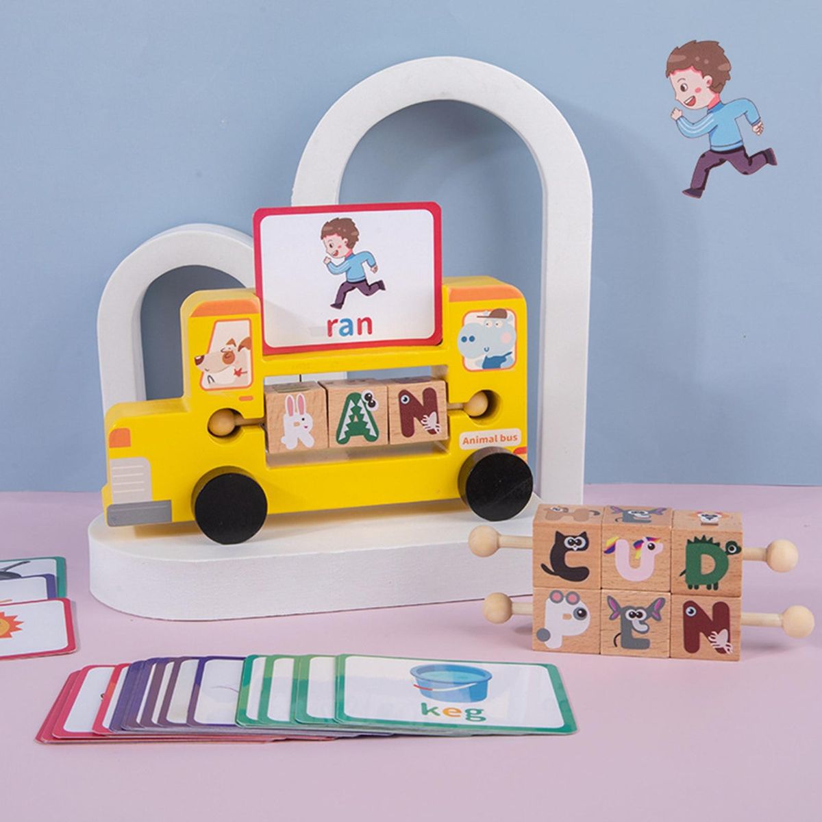 1 Set Letter Spelling Game Parent-child Interactive Flip Letter Spelling Words Game