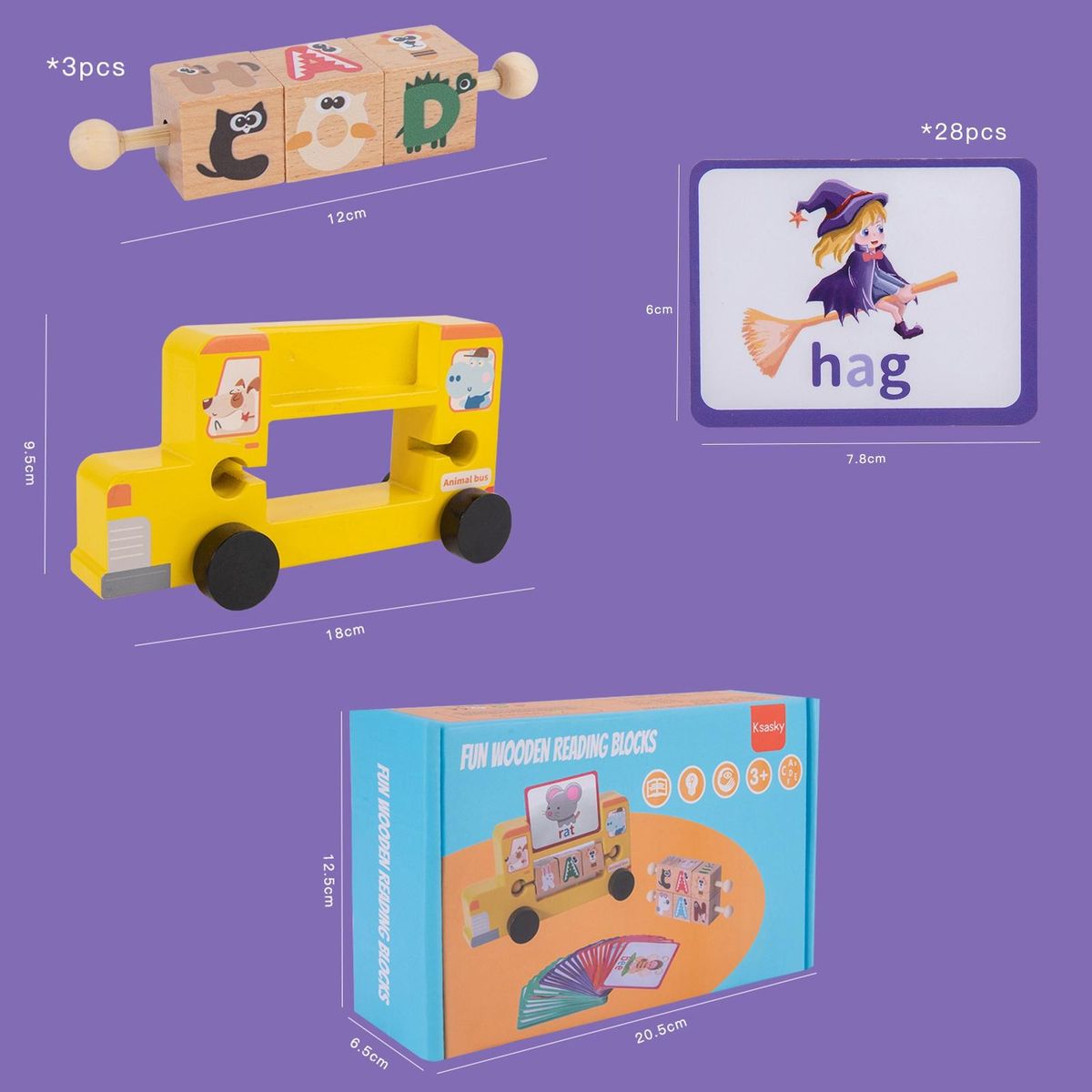 1 Set Letter Spelling Game Parent-child Interactive Flip Letter Spelling Words Game