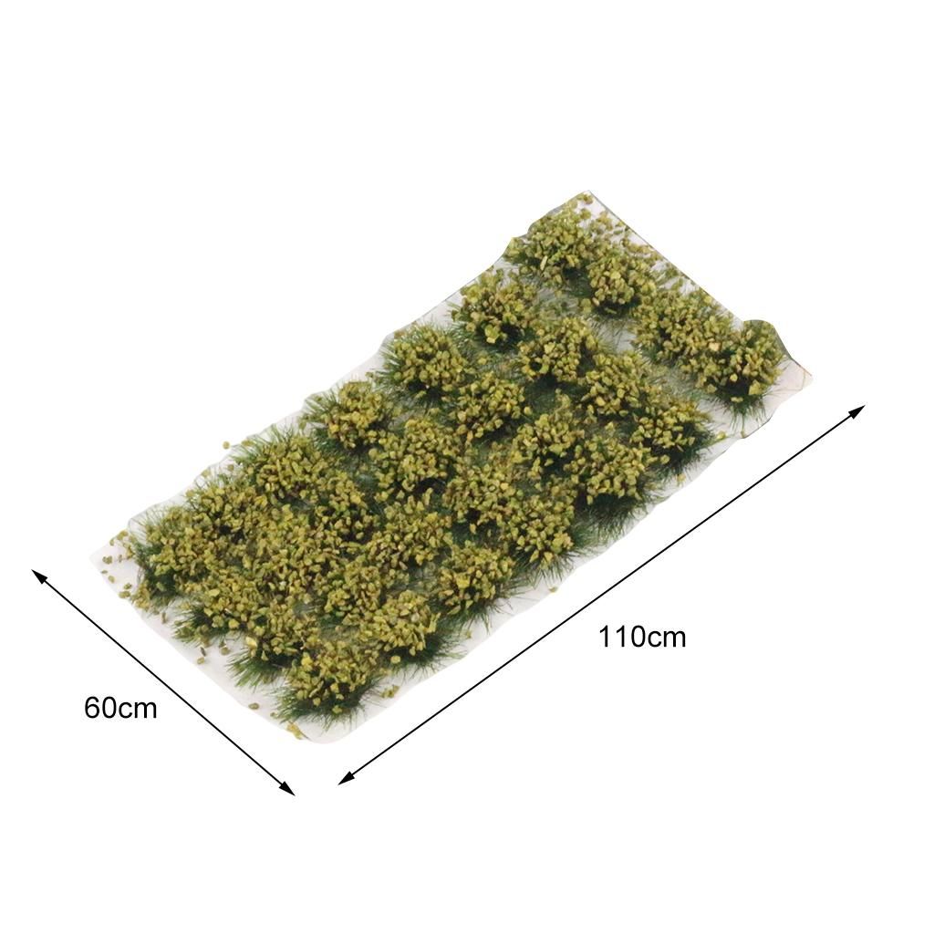 28 Pack Miniature Grass Tufts Withered Yellow 110x60x10mm