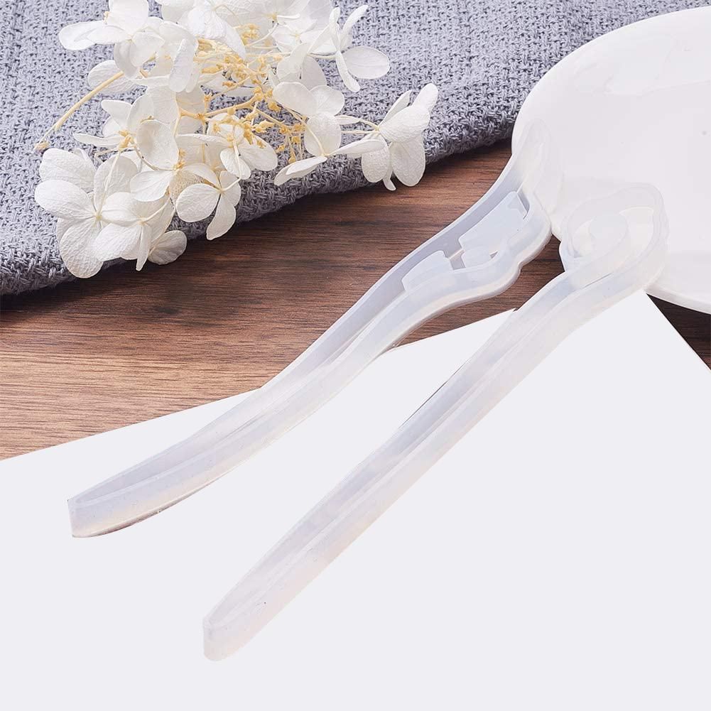 8Pcs Clear Hairpin Mould Silicone Mould for Resin Hair Pin M