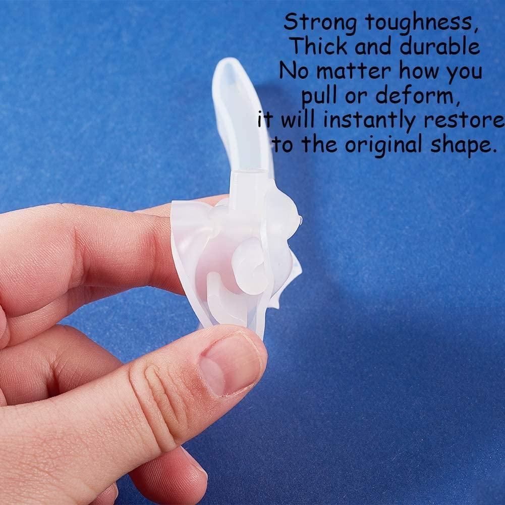 8Pcs Clear Hairpin Mould Silicone Mould for Resin Hair Pin M