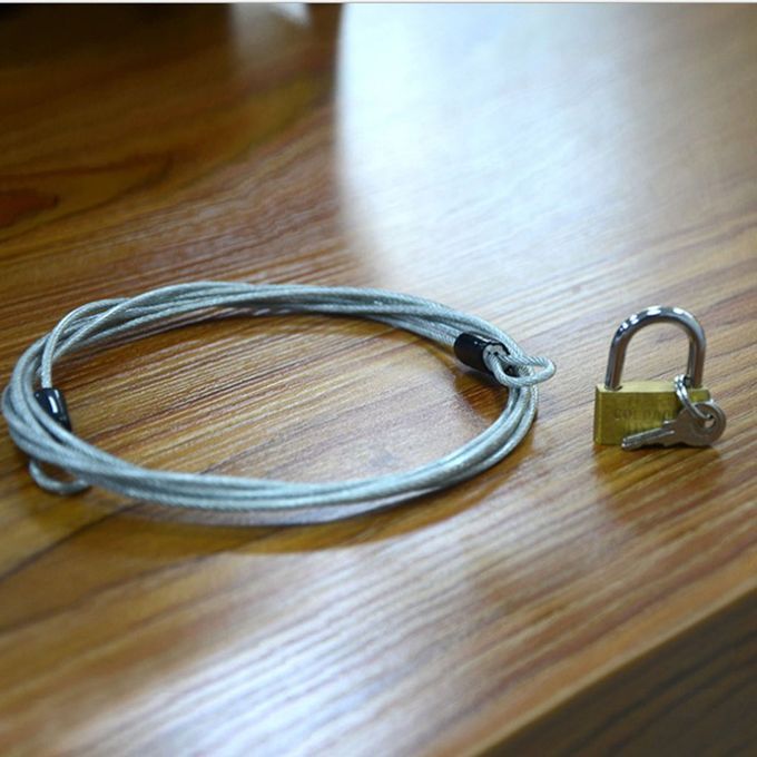 Braided Steel Car Motocycle Cover Cable With Laminated Steel Padlock