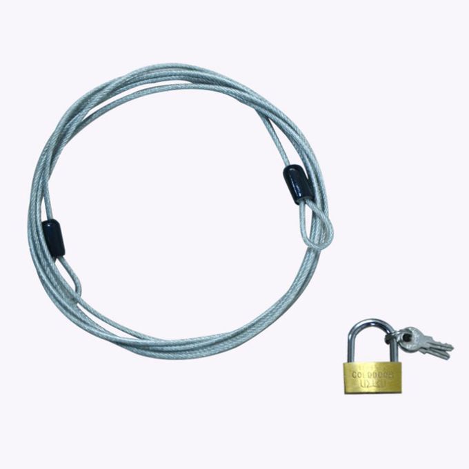 Braided Steel Car Motocycle Cover Cable With Laminated Steel Padlock
