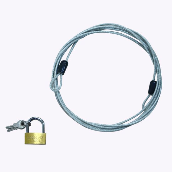 Braided Steel Car Motocycle Cover Cable With Laminated Steel Padlock