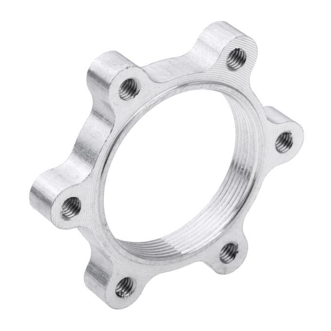 2Pcs Bike Rotor Adapter Threaded Hub Convert To 6 Bolts Disc Brake