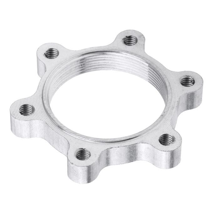 2Pcs Bike Rotor Adapter Threaded Hub Convert To 6 Bolts Disc Brake