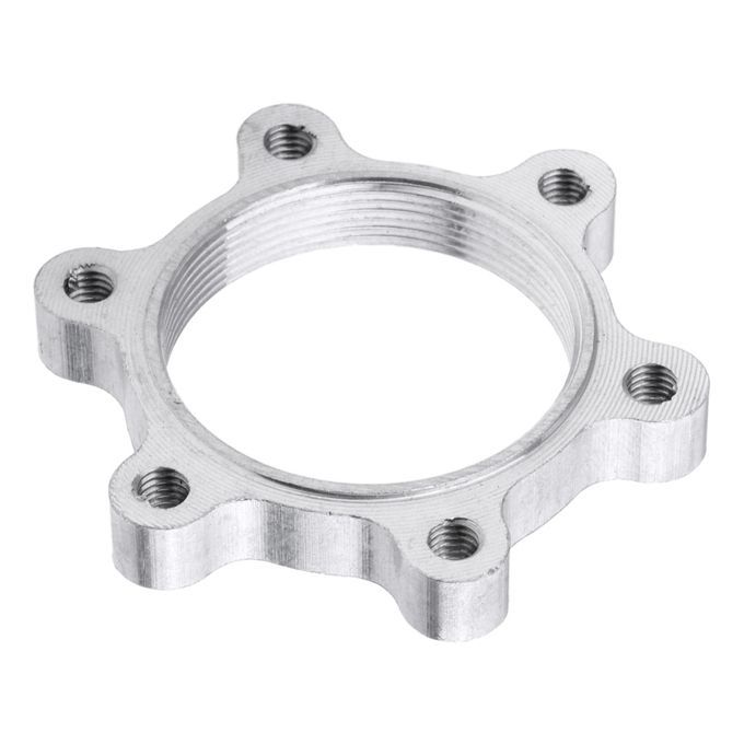 2Pcs Bike Rotor Adapter Threaded Hub Convert To 6 Bolts Disc Brake