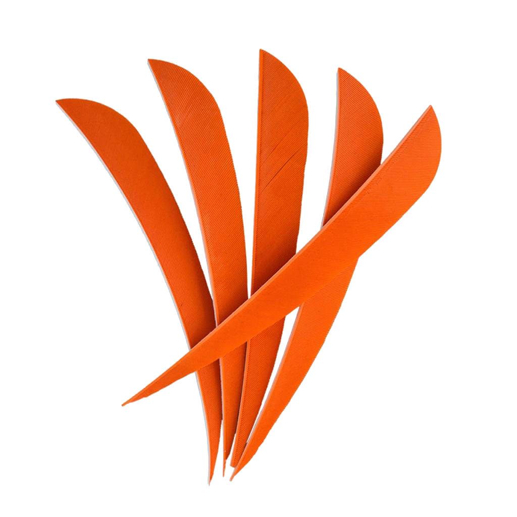 12pcs 3inch Archery Arrow Turkey Feathers Fletchings Vanes Orange