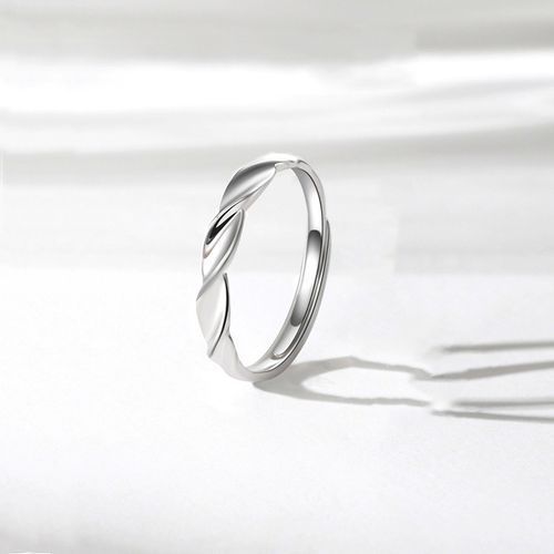 Men Women S925 Silver Ring,Couple Engagement Marriage Open Adjustable Ring