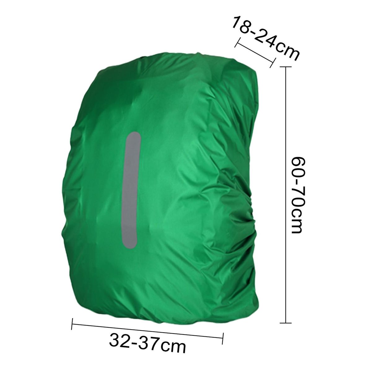 Rainproof Backpack Cover Rainguard Waterproof Backpack for School Green