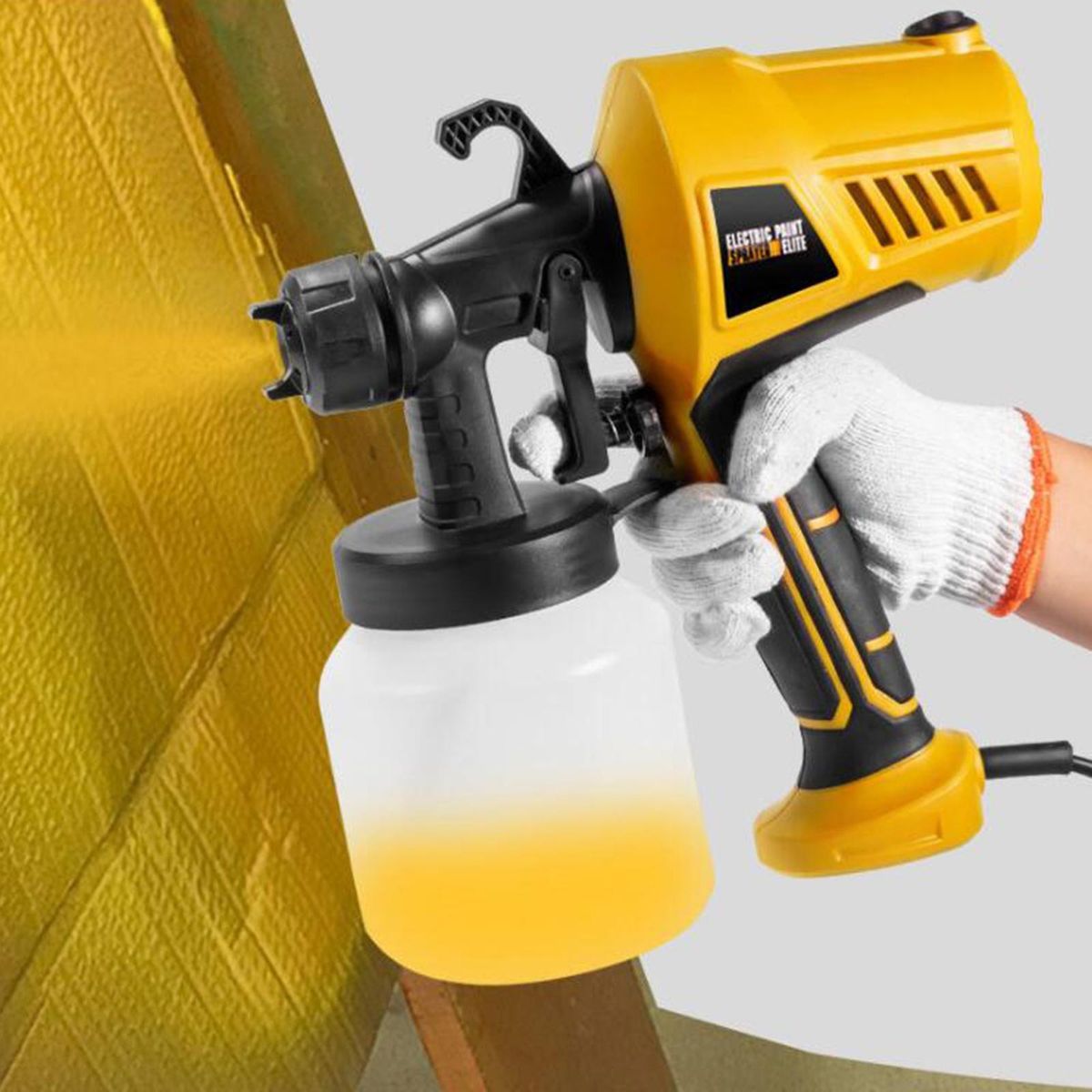 Electric  Gun 400W HVLP  Sprayer Painting For Home Yellow