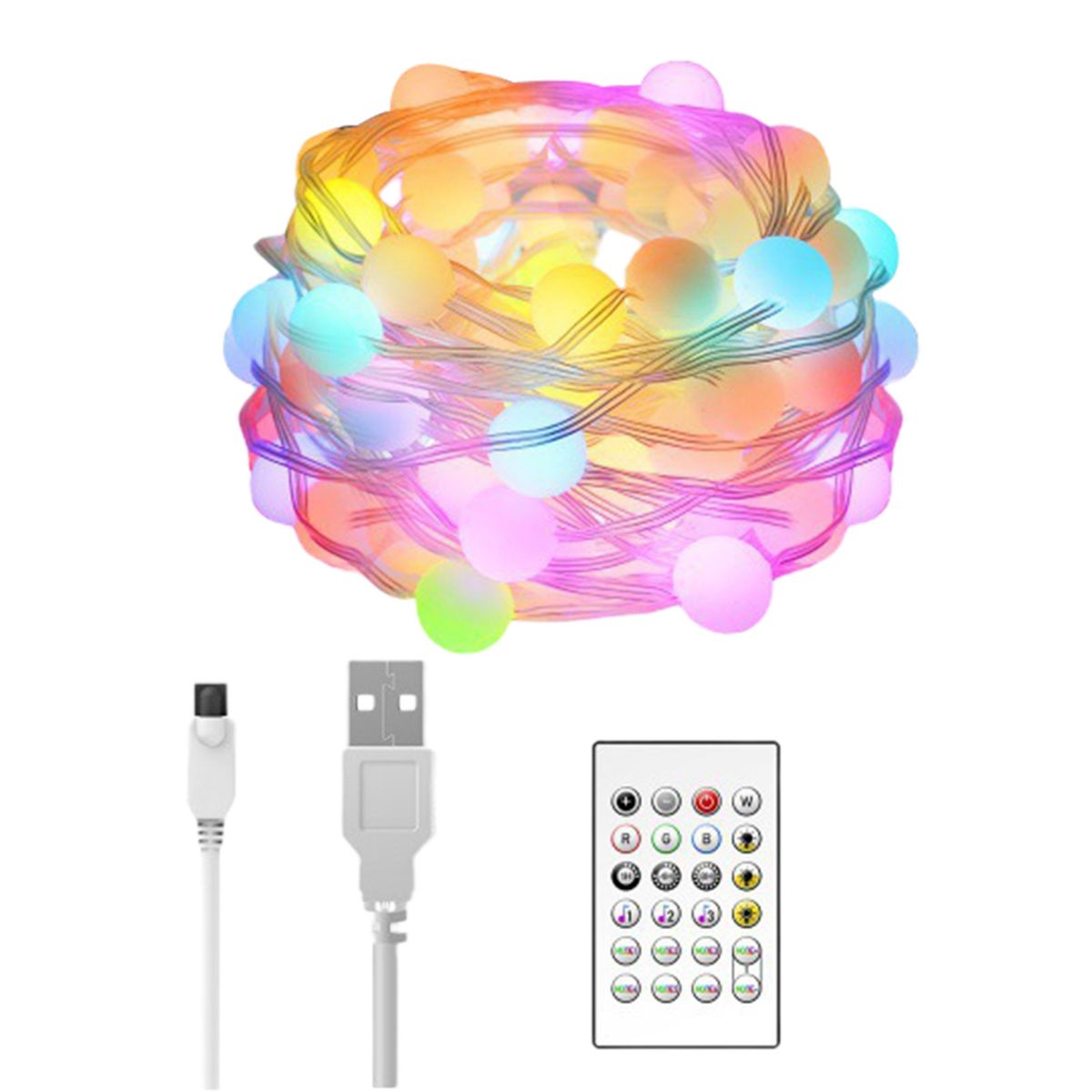 LED Light String Holiday Party Decoration LED Fairy Lights Multicolor