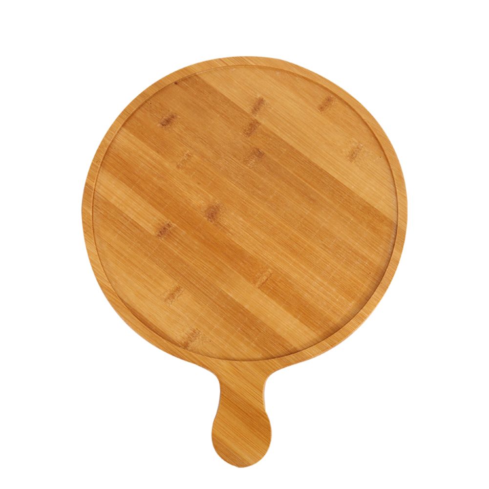 Bamboo Wooden Round Pizza Tray Cafe Dessert Pizza Tray
