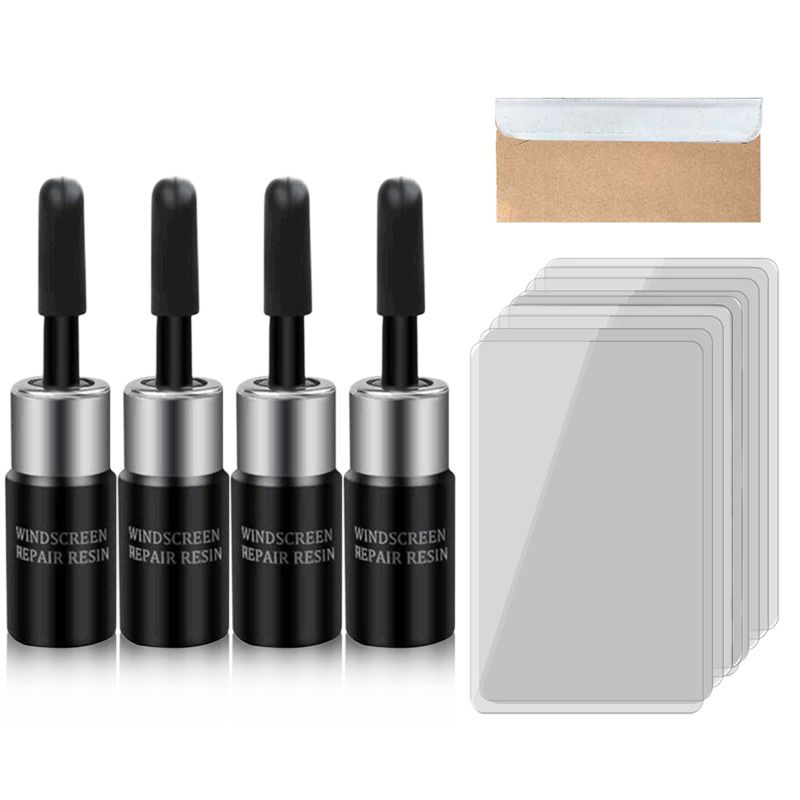 Auto Glass Repair Tools-Black 4 Repair Fluid + Tools