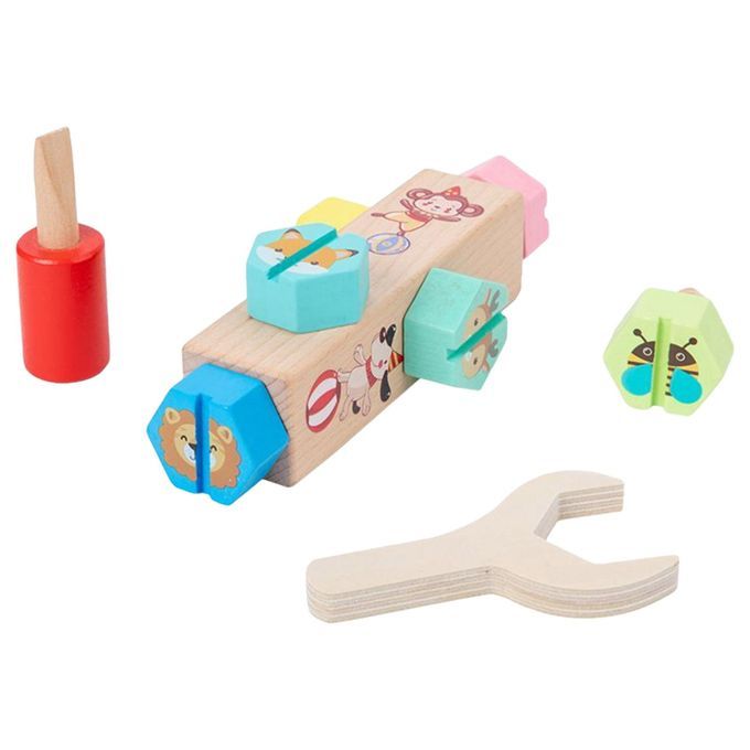 Fun Montessori Screw Driver Board Take Apart Toy Hand-Eye Coordination