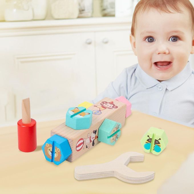 Fun Montessori Screw Driver Board Take Apart Toy Hand-Eye Coordination